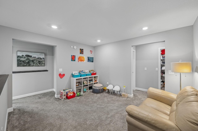 825 Spancil Hill Vw, Woodbury, MN 55129 - recreation room with carpet, recessed lighting, and baseboards