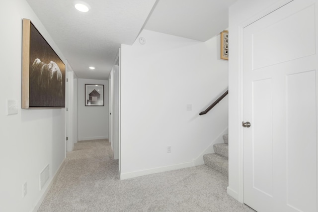 2336 Jandell Ave NE, Saint Michael, MN 55376 - staircase with carpet, baseboards, and recessed lighting