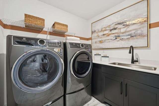 20090 63rd Ave, Corcoran, MN 55340 - laundry room with washer and dryer and cabinet space