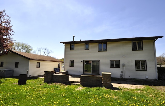 669 14th St, Saint Charles, MN 55972 - back of house with a lawn