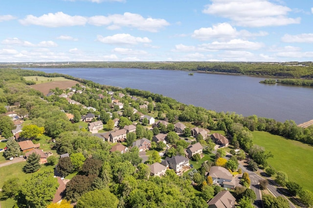 1317 Eagle Bluff Ct, Hastings, MN 55033 - aerial view of residential area featuring a large body of water