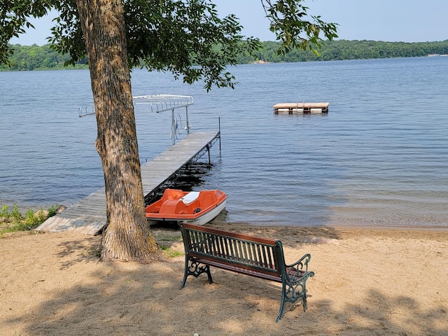 29501 Maplewood Rd Autumn, Unit Autumn, Callaway, MN 56521 - dock area featuring a water view