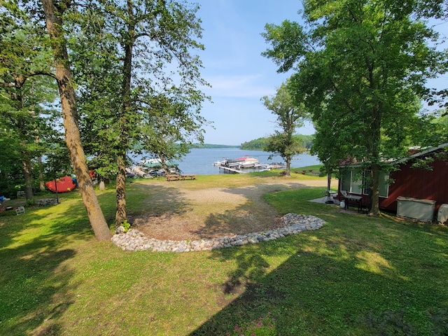 29501 Maplewood Rd Autumn, Unit Autumn, Callaway, MN 56521 - view of green lawn with a water view