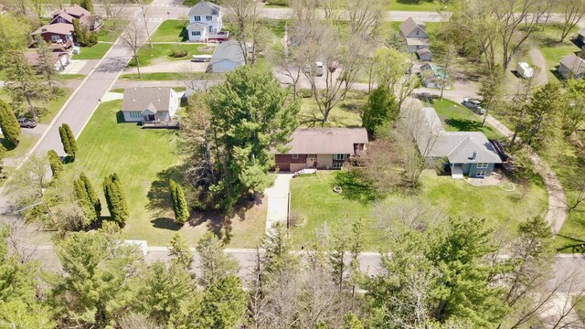 drone / aerial view featuring a residential view