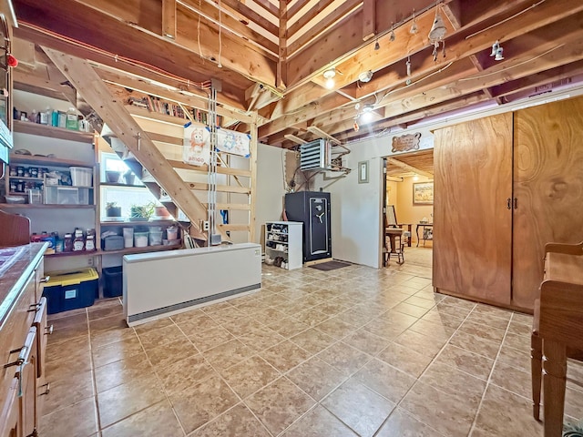 view of below grade area