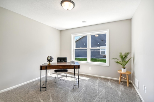 20074 Fitzgerald Trl N, Forest Lake, MN 55025 - carpeted home office featuring baseboards