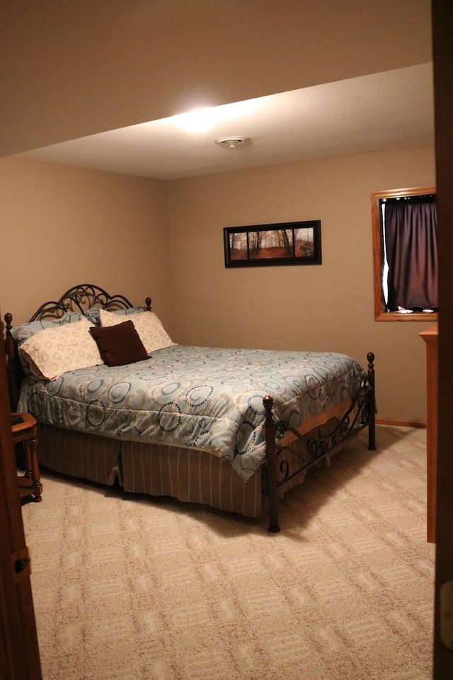 bedroom featuring carpet flooring