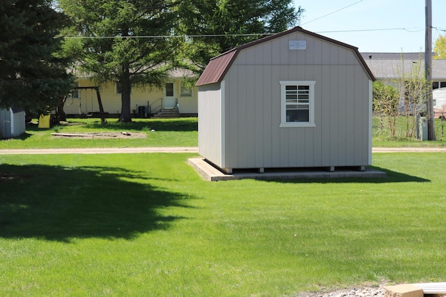 view of shed