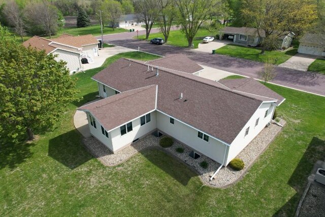 view from above of property