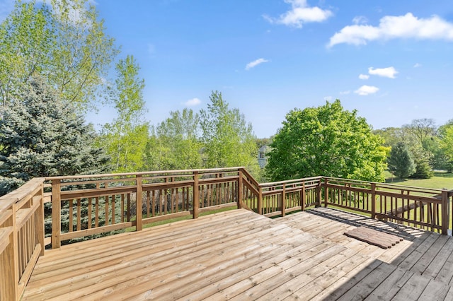 7724 385th St, North Branch, MN 55056 - view of wooden terrace