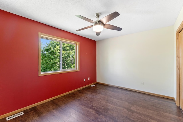 7724 385th St, North Branch, MN 55056 - unfurnished room featuring wood finished floors, ceiling fan, and baseboards