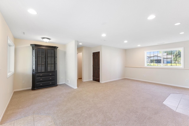 7724 385th St, North Branch, MN 55056 - unfurnished room featuring light carpet, recessed lighting, and baseboards