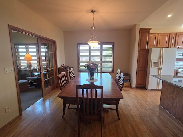 1073 Harvest Way, Lake City, MN 55041 - dining area with light wood-style flooring, recessed lighting, and baseboards