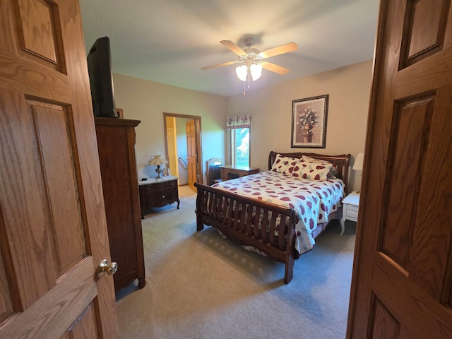 1073 Harvest Way, Lake City, MN 55041 - bedroom featuring light colored carpet and ceiling fan