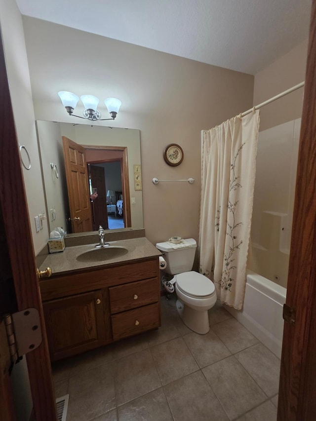 1073 Harvest Way, Lake City, MN 55041 - full bath featuring tile patterned flooring, vanity, toilet, and shower / tub combo