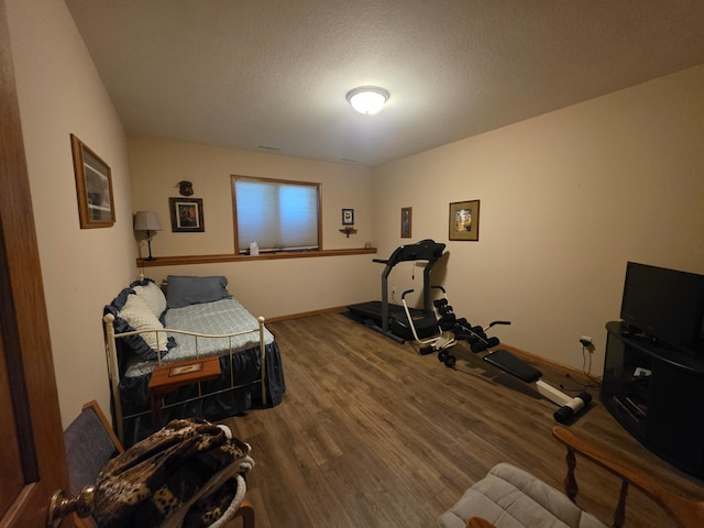 1073 Harvest Way, Lake City, MN 55041 - bedroom featuring wood finished floors, baseboards, and a textured ceiling