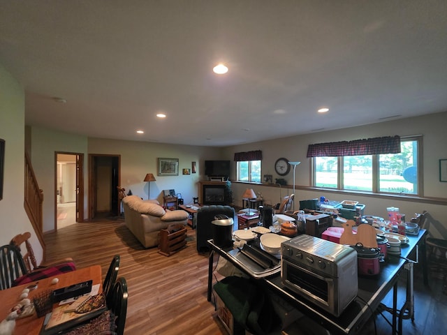 1073 Harvest Way, Lake City, MN 55041 - dining room featuring wood finished floors and recessed lighting