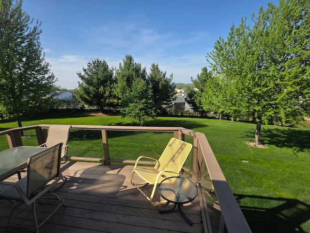 1073 Harvest Way, Lake City, MN 55041 - deck featuring a yard