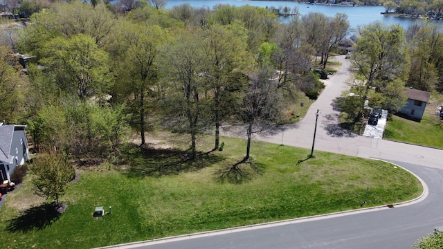 drone / aerial view of a large body of water