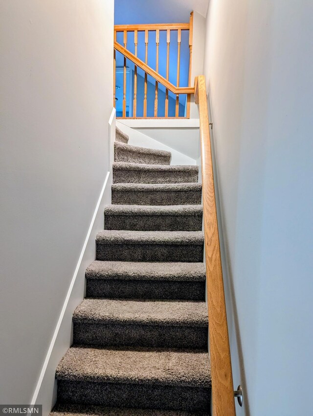 view of staircase
