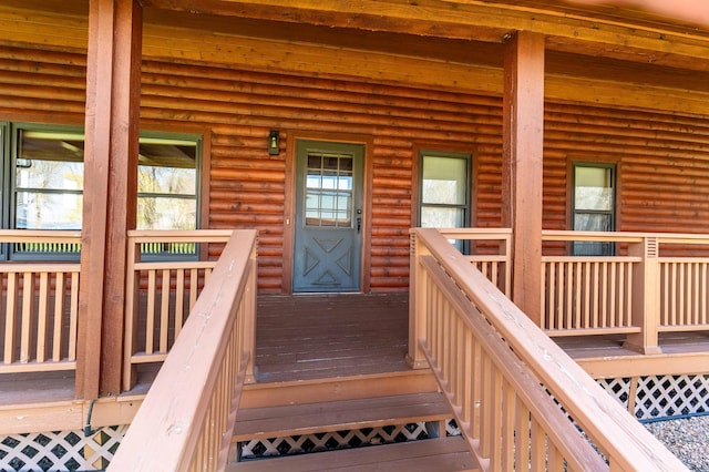 37009 Blarney Beach Rd, Everts Twp, MN 56515 - entrance to property featuring a porch
