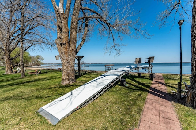 37009 Blarney Beach Rd, Everts Twp, MN 56515 - view of community featuring a water view and a yard