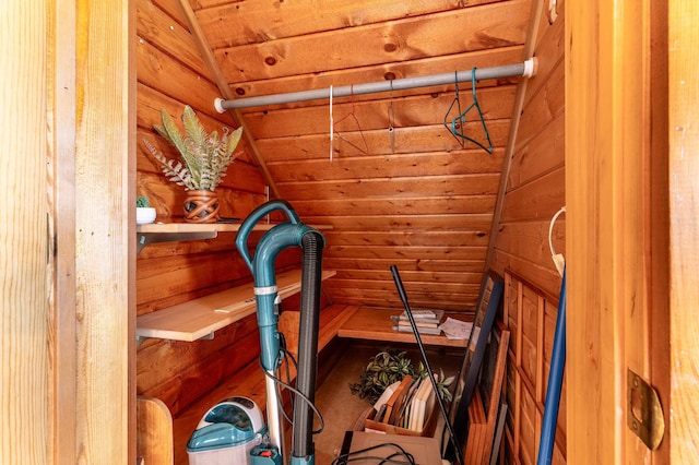 37009 Blarney Beach Rd, Everts Twp, MN 56515 - relaxing sauna featuring wood walls and wood ceiling