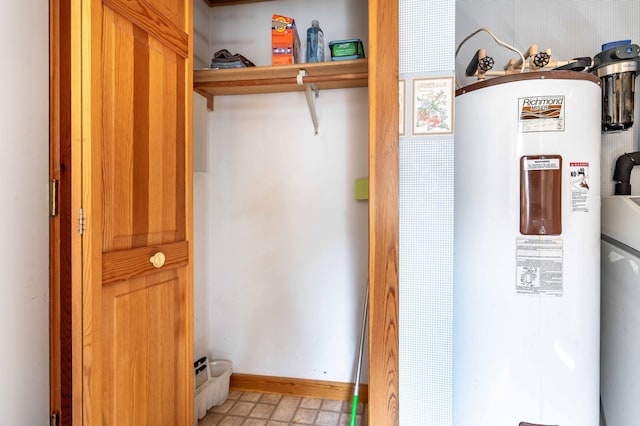 37009 Blarney Beach Rd, Everts Twp, MN 56515 - utility room featuring water heater