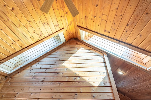 37009 Blarney Beach Rd, Everts Twp, MN 56515 - additional living space with a skylight, wood ceiling, and a relaxing sauna