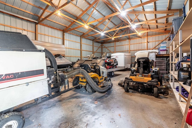 37009 Blarney Beach Rd, Everts Twp, MN 56515 - garage with metal wall
