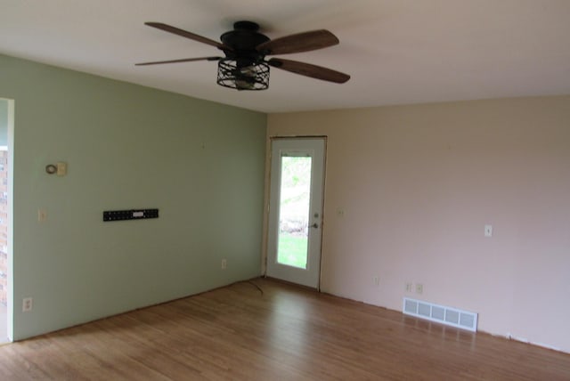 29618 110th Pl, Sturgeon Lake, MN 55783 - empty room with ceiling fan and light wood finished floors