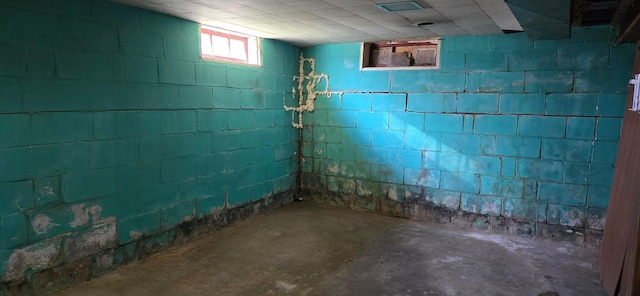 view of basement