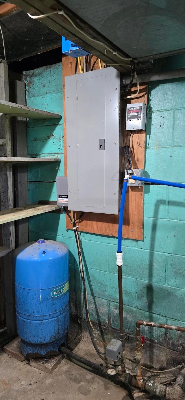 utility room with electric panel