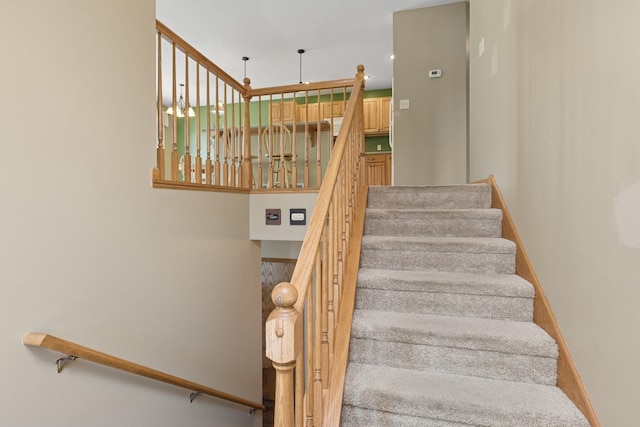 view of stairs