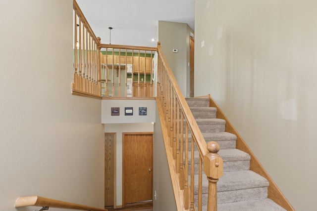 view of stairs
