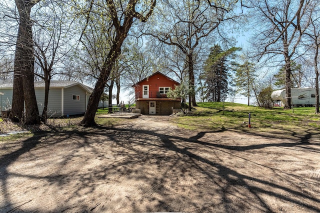23711 Clarissa Haven Dr, Girard Twp, MN 56551 - view of yard featuring a deck