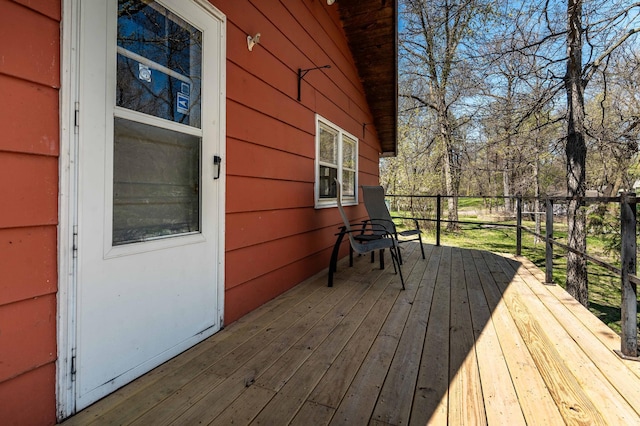 23711 Clarissa Haven Dr, Girard Twp, MN 56551 - view of wooden deck