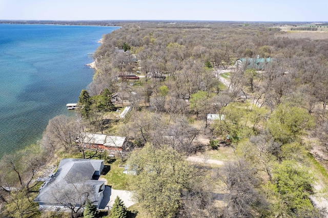 23711 Clarissa Haven Dr, Girard Twp, MN 56551 - drone / aerial view of a nearby body of water and a heavily wooded area