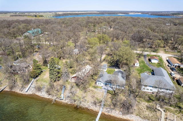 23711 Clarissa Haven Dr, Girard Twp, MN 56551 - aerial overview of property's location featuring a large body of water and a forest