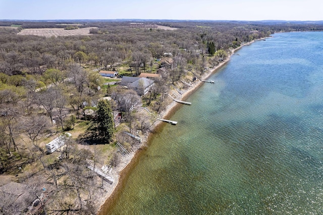 23711 Clarissa Haven Dr, Girard Twp, MN 56551 - aerial overview of property's location featuring a nearby body of water and a forest