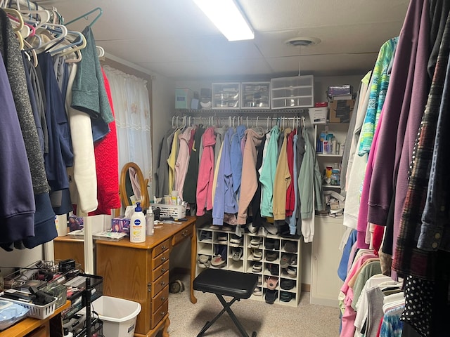 112 Walnut St, Dawson, MN 56232 - walk in closet featuring carpet flooring