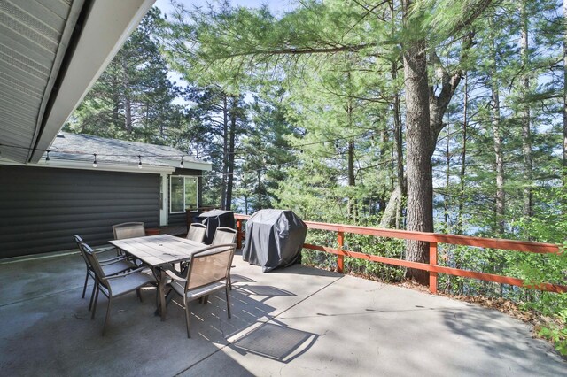 2202 Pine View Blvd, Motley, MN 56466 - view of patio / terrace featuring outdoor dining space and area for grilling