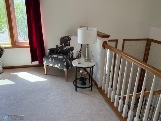 408 Np Ct, Breckenridge, MN 56520 - sitting room featuring carpet and baseboards