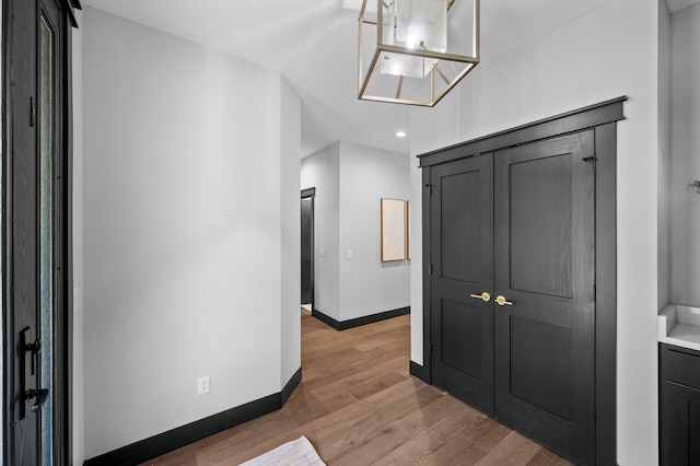 5191 159th Ave NW, Andover, MN 55304 - corridor with baseboards, light wood-style flooring, and recessed lighting
