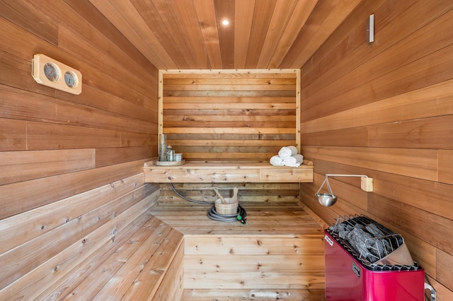 5191 159th Ave NW, Andover, MN 55304 - sauna featuring wooden ceiling and wood walls