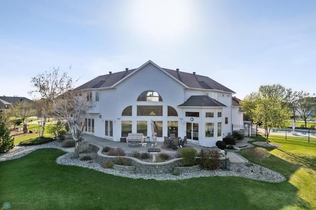 4126 Timberline Dr S, Fargo, ND 58104 - rear view of house with a patio