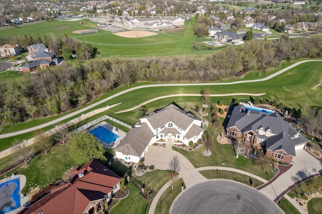 4126 Timberline Dr S, Fargo, ND 58104 - aerial overview of property's location featuring nearby suburban area and a golf club