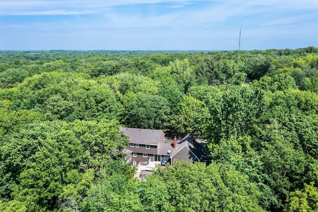 12576 Ridgewood Dr NW, Elk River, MN 55330 - view from above of property with a heavily wooded area