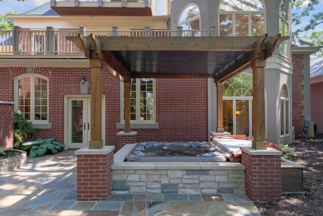 1721 Mount Curve Ave, Minneapolis, MN 55403 - view of patio with french doors and a balcony