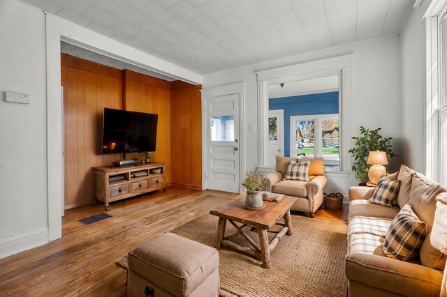 305 Pierson Ave, New Richmond, WI 54017 - living room with light wood-style flooring and baseboards